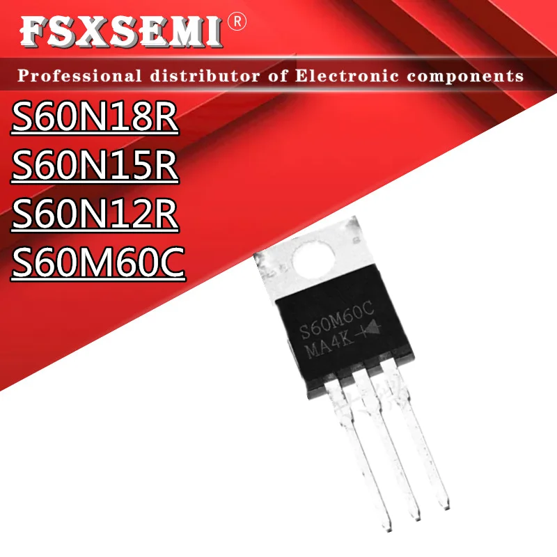5pcs S60N18R S60N15R S60N12R S60M60C TO220