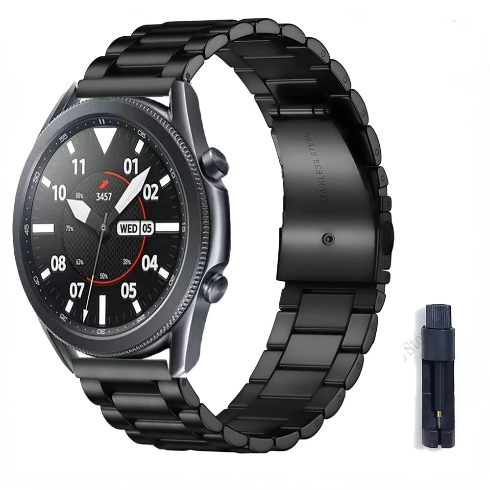 for Samsung Galaxy Watch 46mm/3/Gear S3/Huawei Watch GT 2/3 Pro Stainless Steel Wristband 22mm 20mm Metal Strap for Amazfit GTR