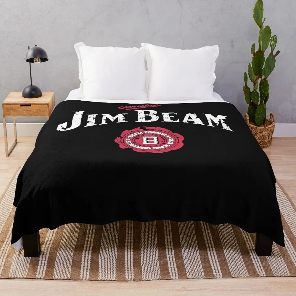 Jim Beam Genuine Retro Classic T-Shirt.png Throw Blanket Camping Tourist for sofa Giant Sofa Blankets