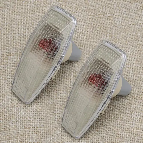 Imagen 1 del producto Indicador de ala delantera izquierda y derecha para coche, repetidor de luz de plástico apto para Kia Rio 2005, 2006, 2007, 2008, 2009, 2010, 2011, 2 piezas