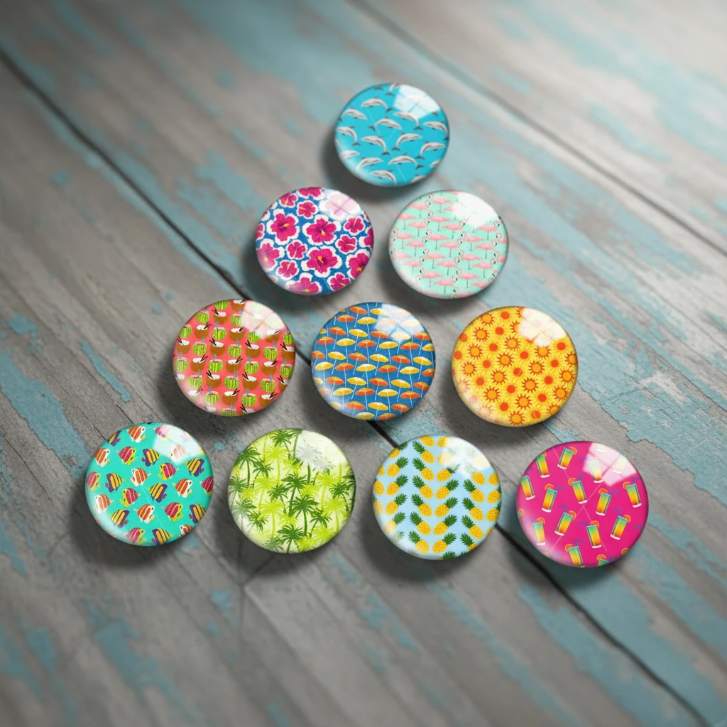 Geometry Painting Mix Round Glass Cabochon Jewelry Finding 18mm Snap Button Charm Bracelet 14mm 12mm 20mm 25mm 30mm 40mm G799