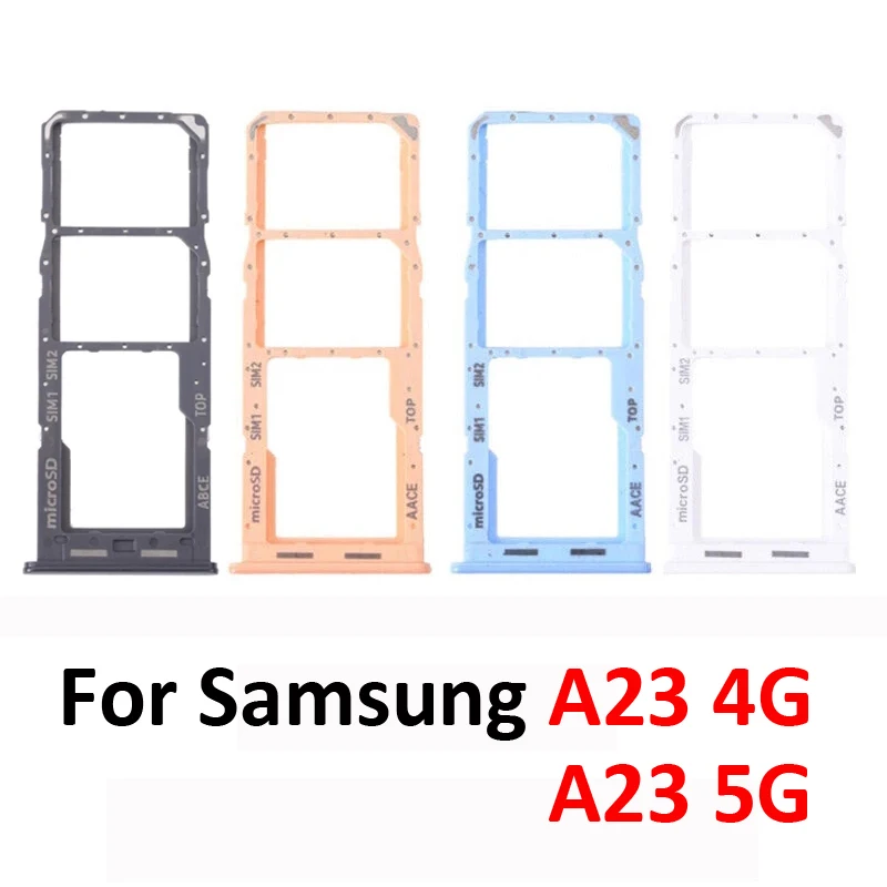 New SIM Chip Tray Slot Adapter For Samsung A23 4G A235 A235F A235M Phone SD Holder Card Tray With Replacement Tools Good Quality