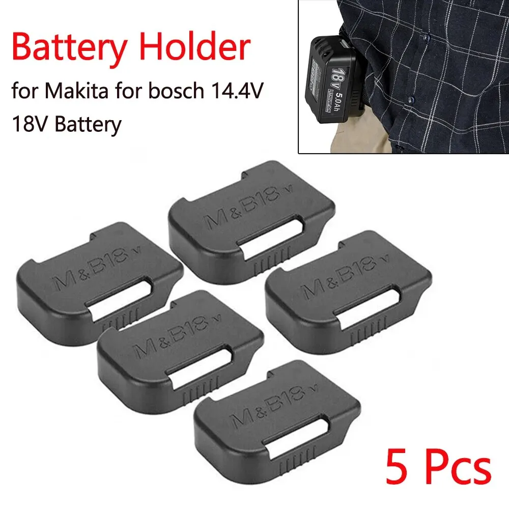 5 Pcs Battery Storage Rack Holder Case for Makita for Bosch 14.4V 18V Fixing Devices Power Battery Tools