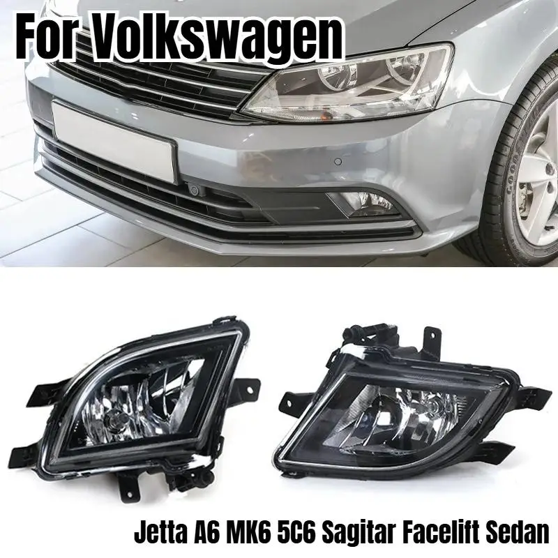 For VW Jetta A6 MK6 5C6 Sagitar Facelift Sedan 2015 2016 2017 Car Fog Light Front Bumper Driving Fog Lamp Car-styling 16D941700