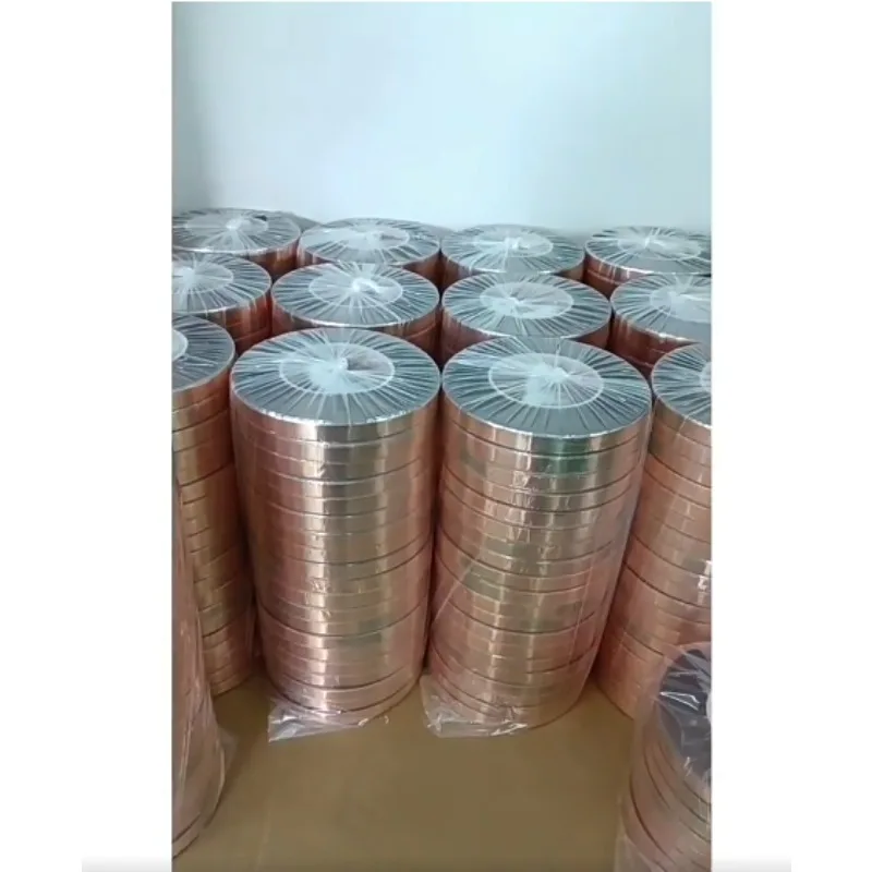 

Custom Double Sided Insulated Copper Foil Mylar Tape for Anti-Interference Transformer