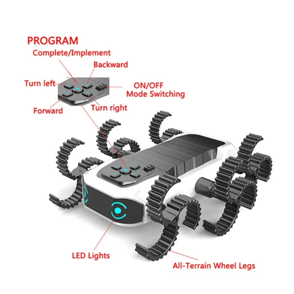 CyberCrawler-Roboter, DIY STEAM STEM Infrarot-Sensor-Set, Geburtstagsgeschenk für Kinder ab 8 Jahren