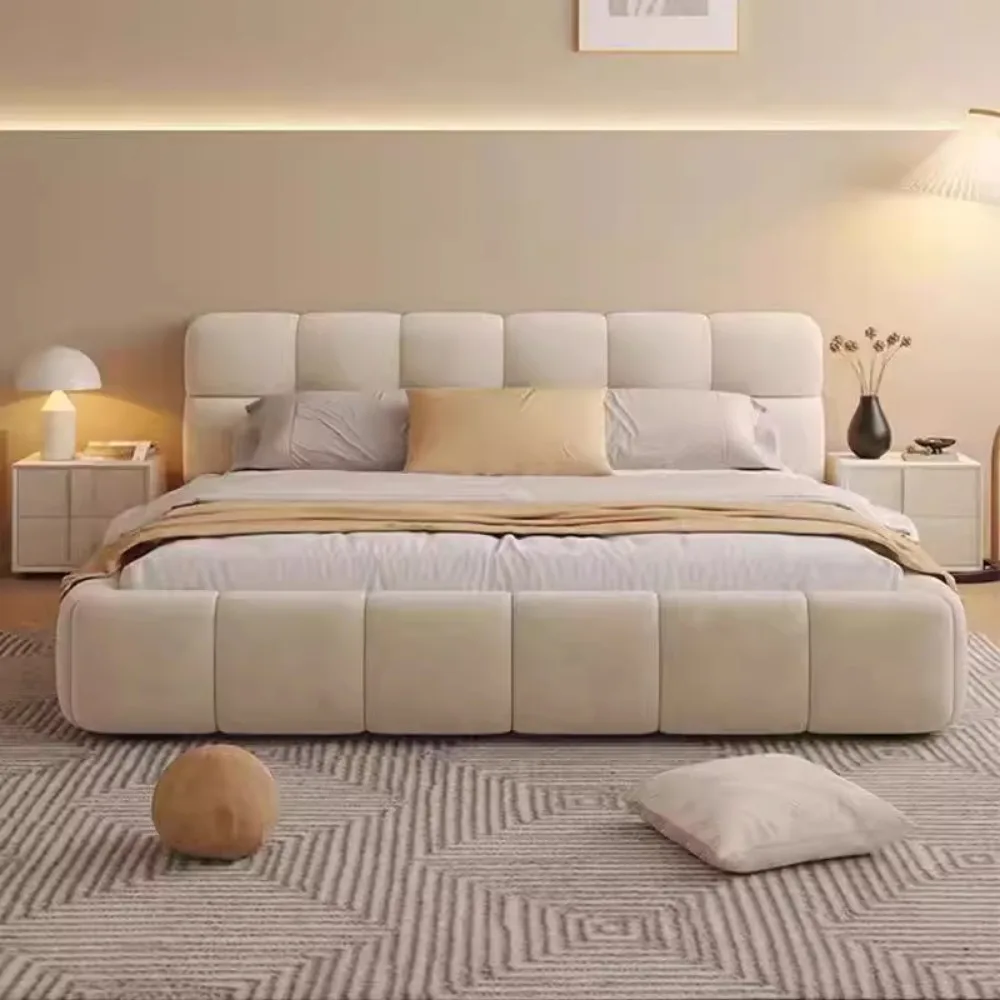 

Luxury Storage Bed Kids Girl White Multifunctional Lounge Bed Headboard Modern Muebles Para El Hogar Home Furniture Decoraction