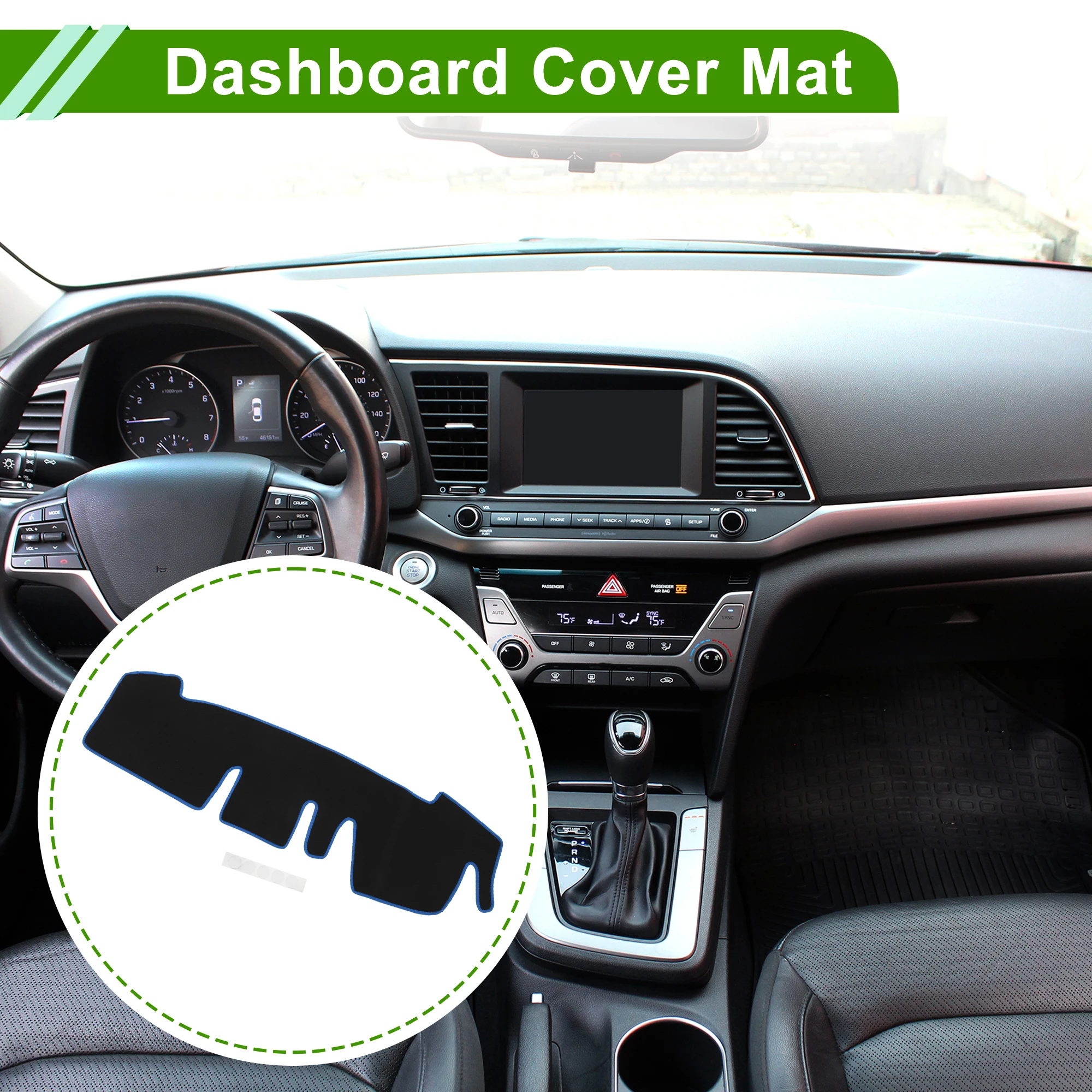 UXCELL Dashboard Cover for Honda N-ONE JG3 JG4 2020-2024 Dash Cover Mat Carpet Center Console Dash Cover Mat Car Interior