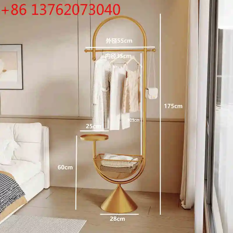 

Hanging hangers in indoor rooms, next to the bed, putting clothes artifacts at night, floor hangers, small apartment bedroom coa