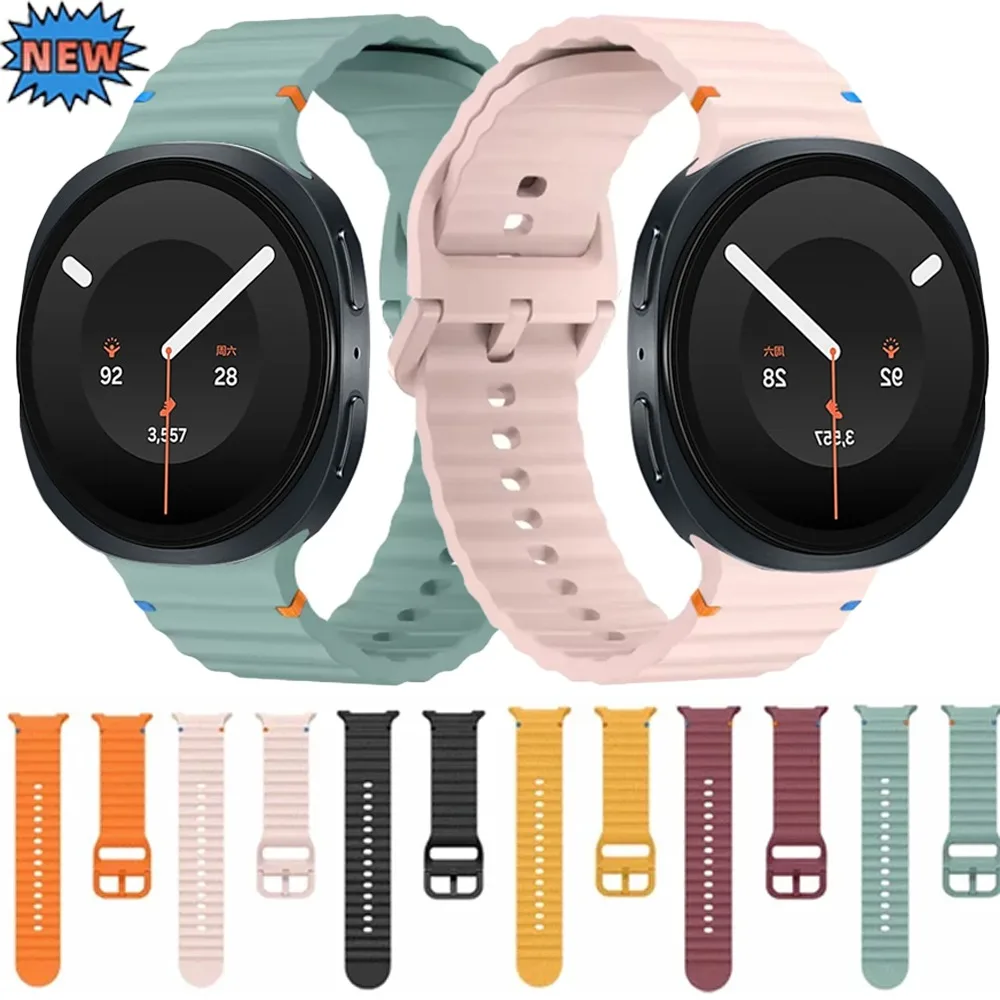 Original Silicone Strap for Samsung Galaxy Watch 8 9 40mm 44mm Breathable Replacement Bracelet for Galaxy Watch 8 Classic 46mm