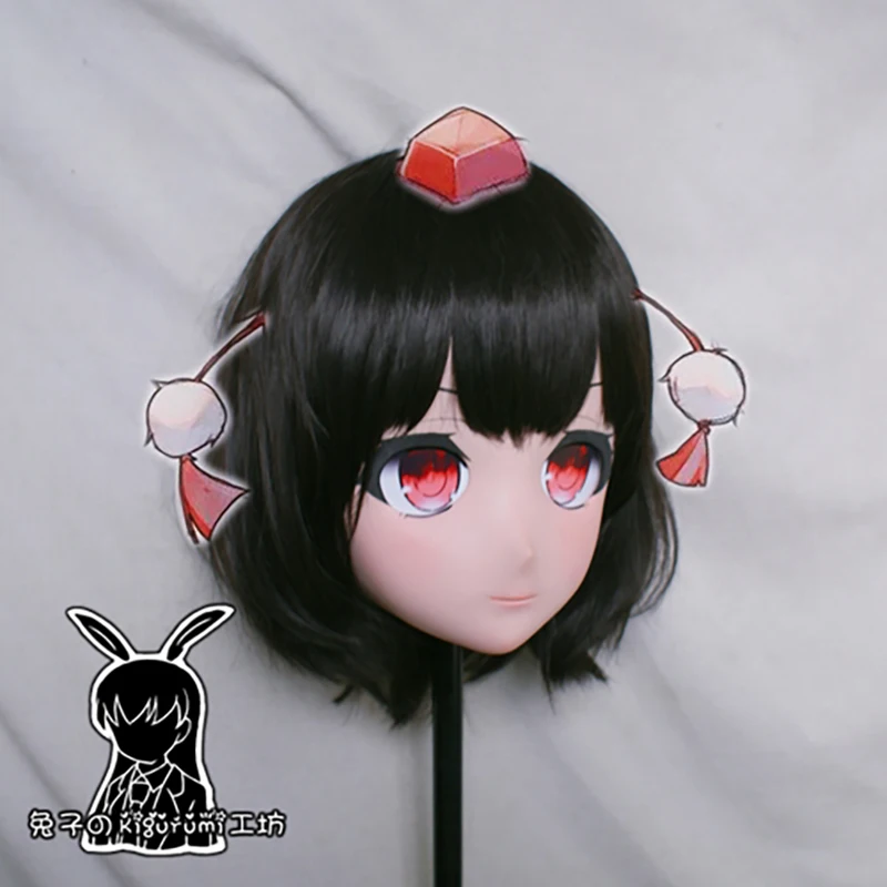 (RB6509)Quality Handmade Female Resin Cosplay Japanese Role Anime Syameimaru Aya Kigurumi Crossdress Doll Transgender Mask