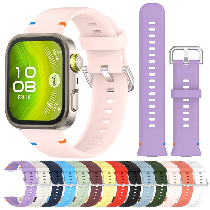 Silikon Armband Für Huawei Uhr Fit 4 Pro 3 Ersatz Band Weiche Sport Armband Männer Frauen Armband Für Huawei fit 3 Fit 4 Pro