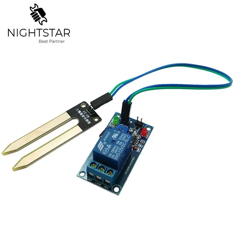 Soil Moisture Sensor  Starting Switch 12V Relay Control Module DC 12V Soil Moisture Sensor Relay Automatic Watering of Humidity