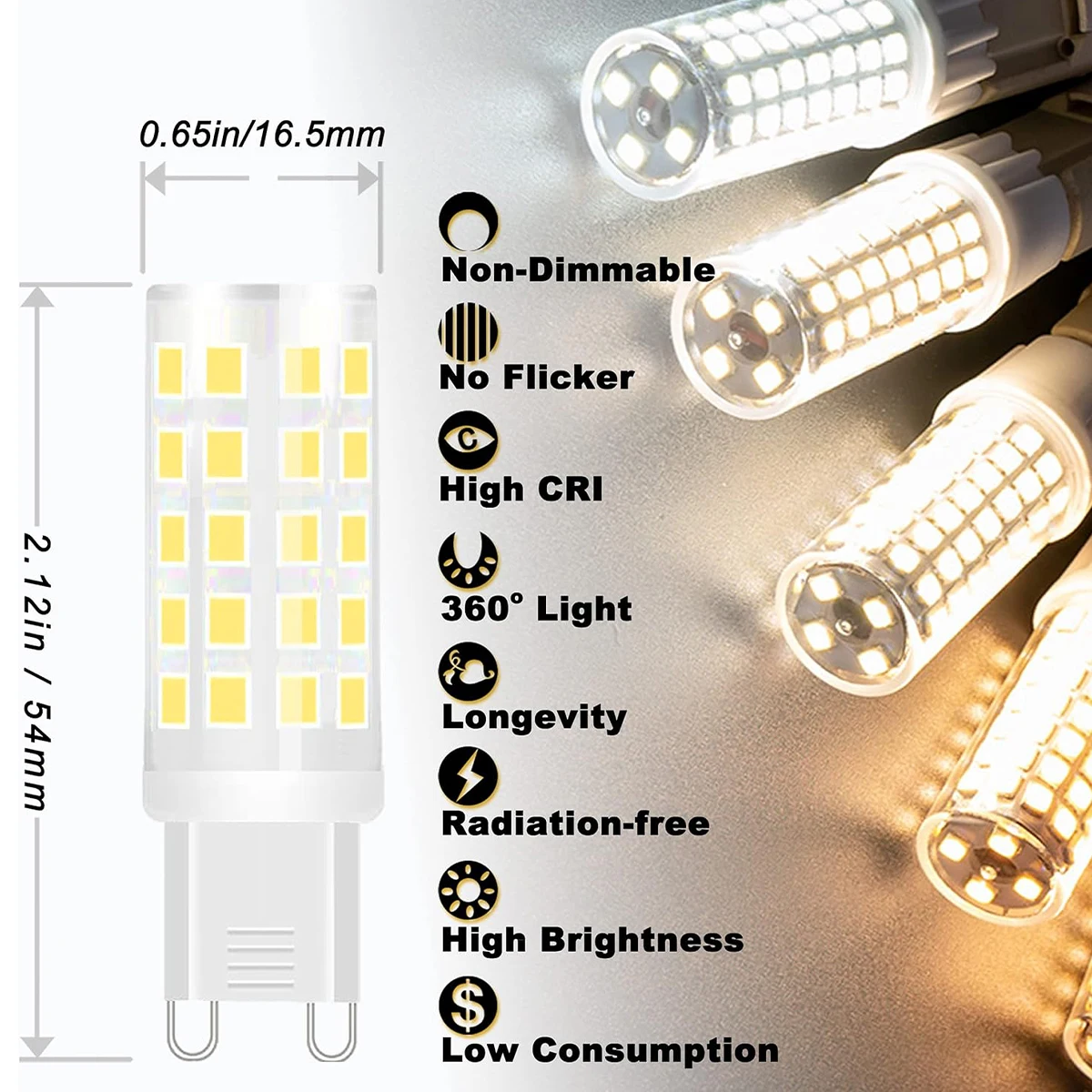 LED Corn Light Bulb 7W 54LEDs Bulbs Home Room Halogen Bright G9 2835SMD 110V/120V/220V/230V Living Cool/Neutral/Warm White Decor