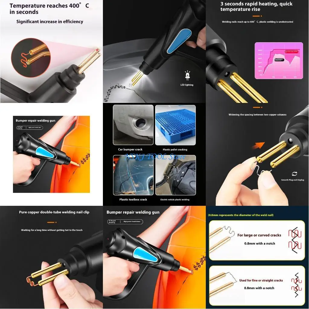 

L8RC Professional Plastic Welder Tool For Car Bumper With Safety Overheat Protective