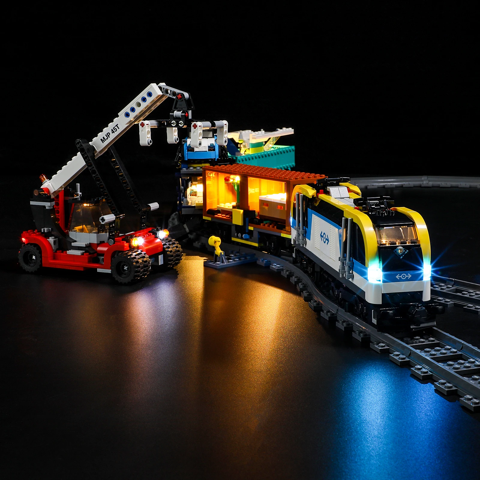 City Lighting Set For 60336 Freight Cargo Train Technic Movie Not Include Building Block (Only Led Light Kit) image 2