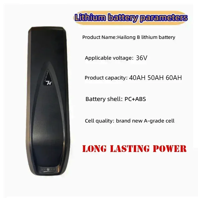

Suitable for Hailong rechargeable batteries, 36V 40Ah 50ah 60AH 18650, battery, BMS, 500W, 750W, 1000W, 2000W free of shipping