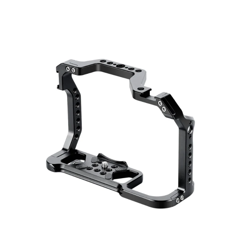 Aluminum Alloy Camera Cage for Canon EOS R6 II R5 R6 Cameras Rabbit Case with Cold Shoe Mount for Microphone Video Light