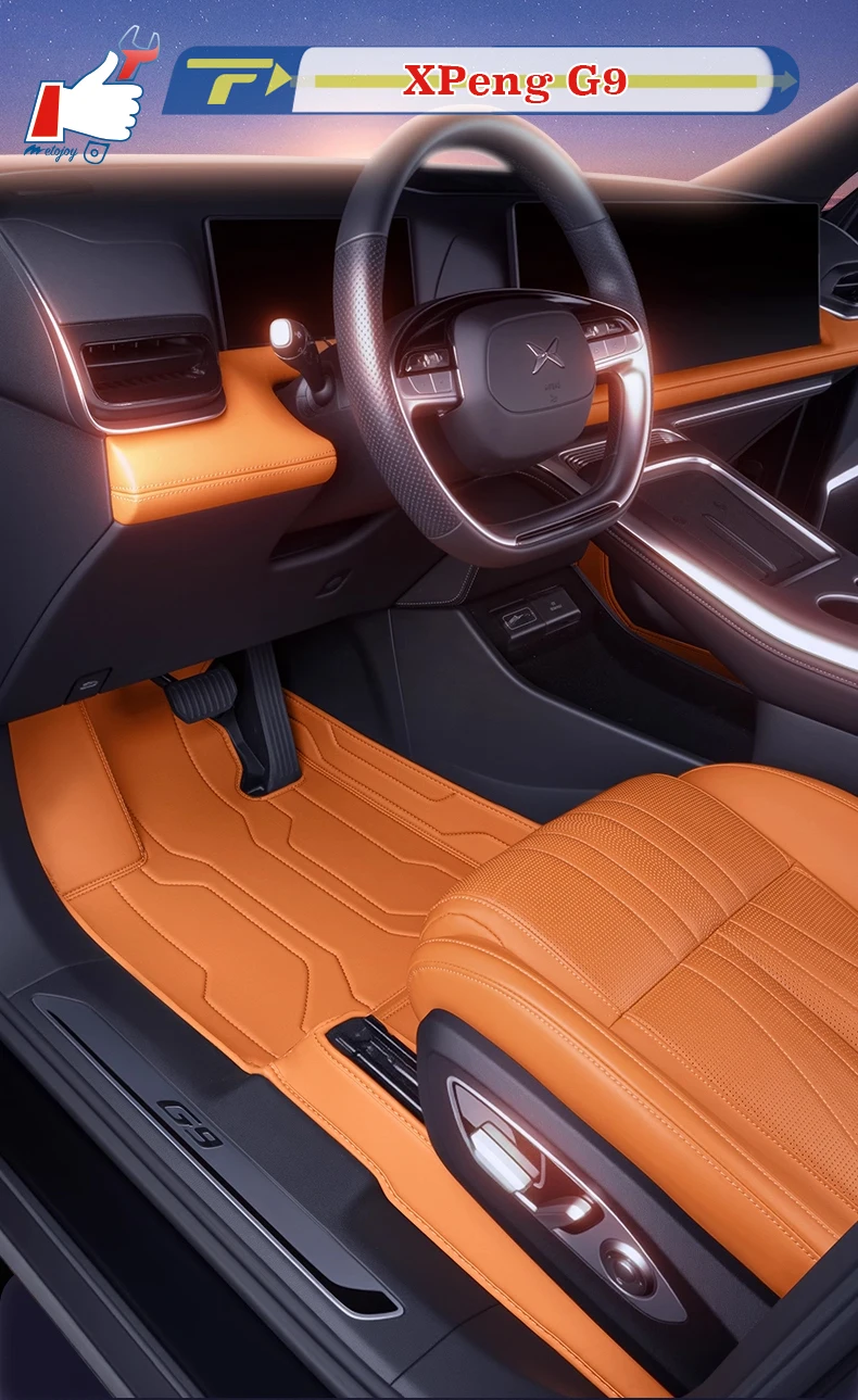 

Left-hand Drive Car Floor Mat For XPeng G9 2025 Full-Surrounded Foot Mat Mat Floor Liner Floor Carpet Water-proof Mat