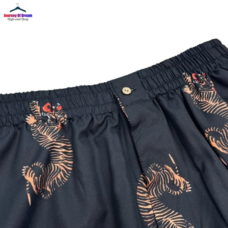 Trend Purple Green White Black WACKO MARIA Hawaii Casual Loose Hipster Mens Womens Beach Drawstring Shorts