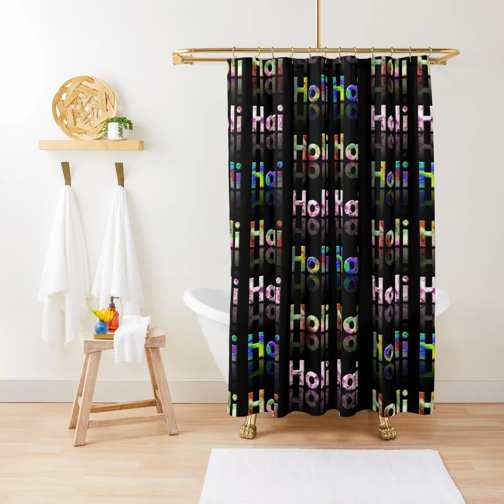 

Holi Hai, A Colourful Indian Festival Holi Shower Curtain Waterproof Fabric Shower Shower Sets For Bathroom Curtain