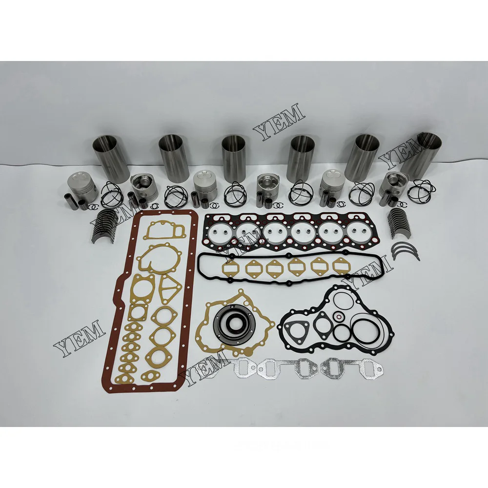 

New 6DR5 Cylinder Overhaul Liner Kit With Piston Ring Full Gasket Set Bearings For Mitsubishi Engine.