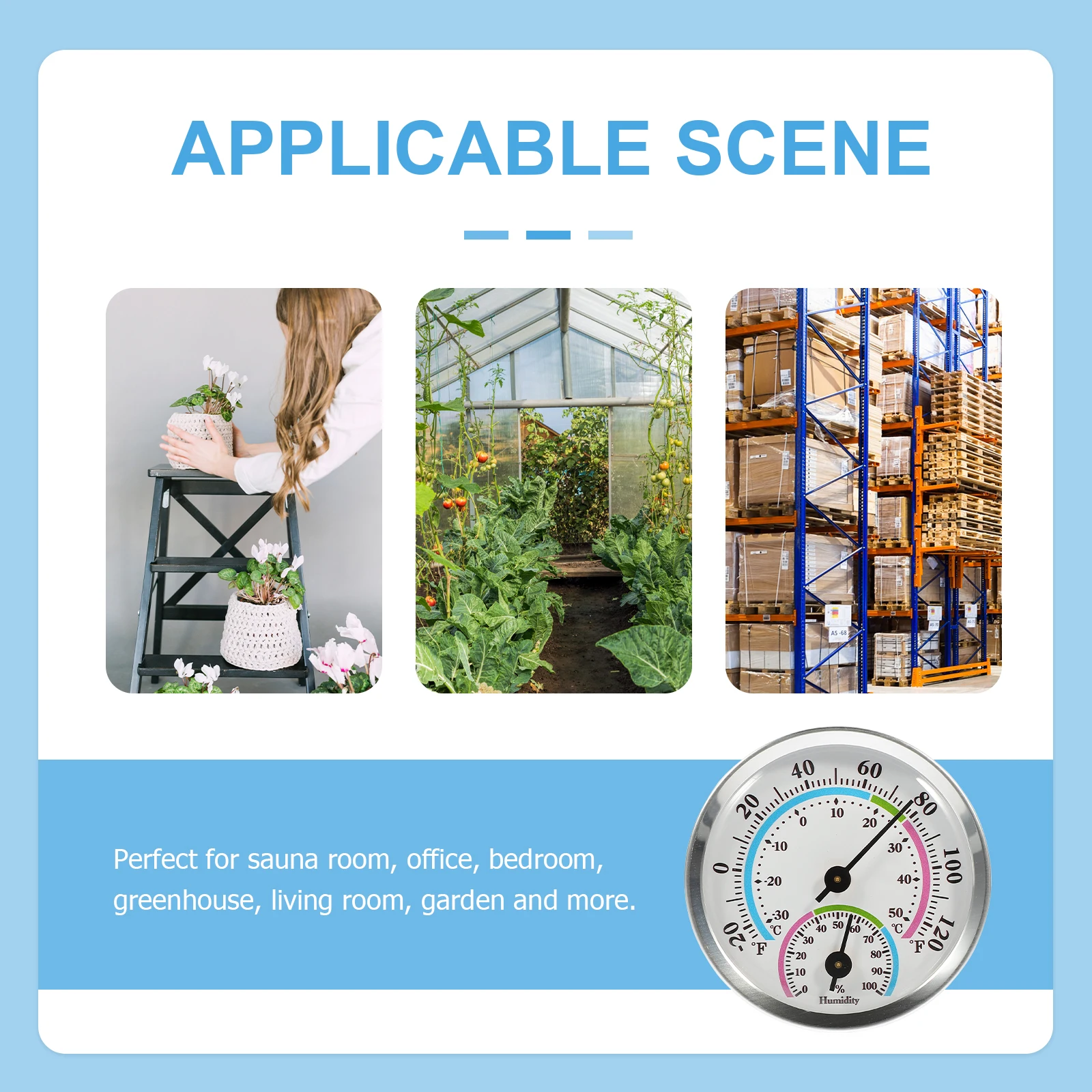 

Thermometer Room Mini Hygrometer Hanging Humidity Gauge Indoor Thermometers Garden Multifunction