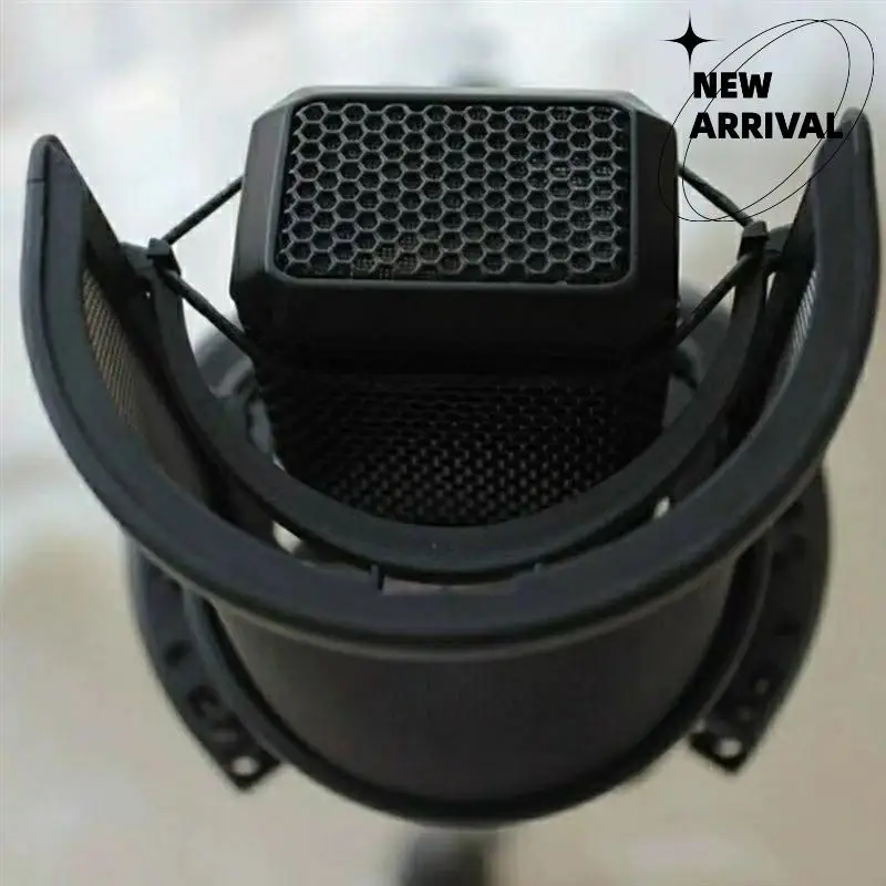 Layar Ledakan Mikrofon Kondensor Pelindung Penutup Kaca Depan Berbentuk U Ideal untuk Streaming & Recaman-Y47A