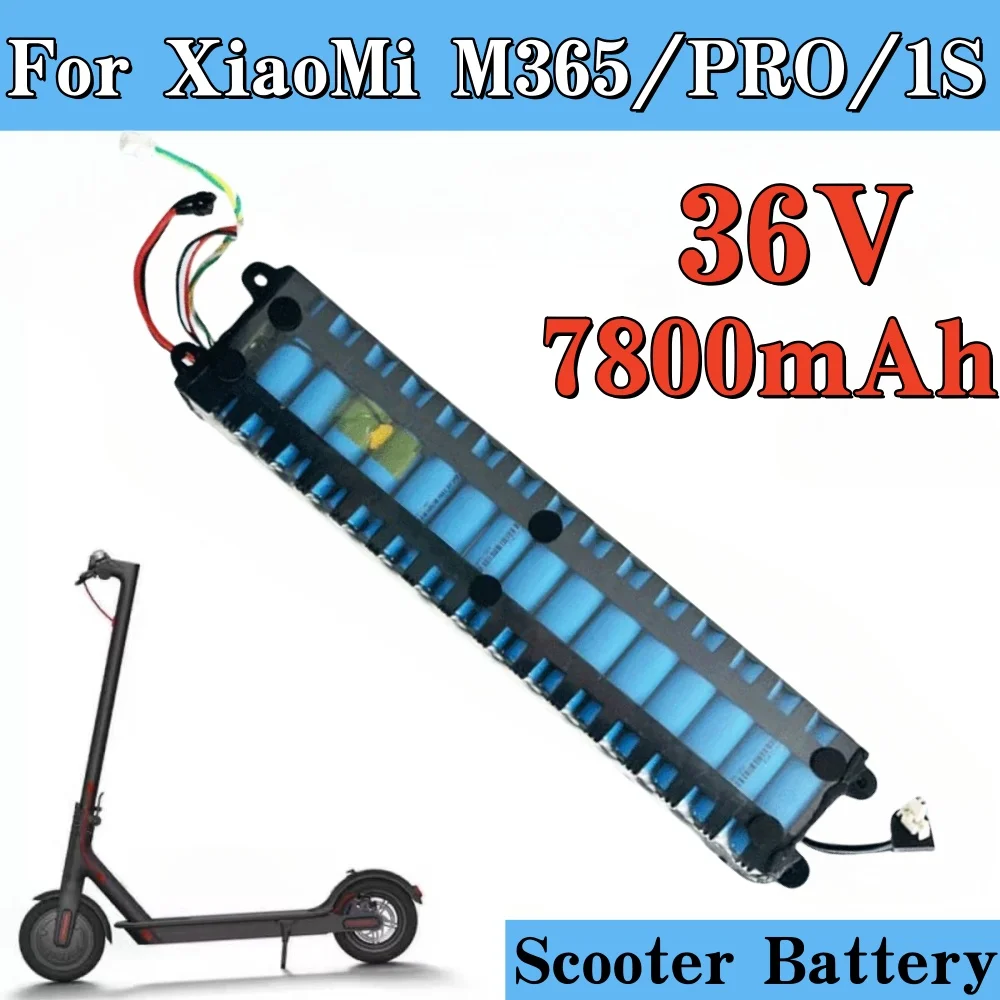 36V 10S3P 7800mAh For Xiaomi Mijia M365/1S Pro Motorized Scooter.  7.8Ah 18650 Lithium Battery Pack.