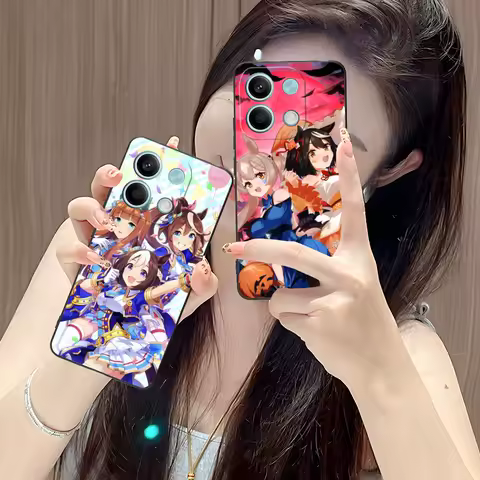Anime Uma Musume Mobile Phone Case for POCO F7 F6 F5 F4 F3 F2 Pro GT C75 C71 C65 C61 C40 Pro Ultra Colorful Printing Cover Cover