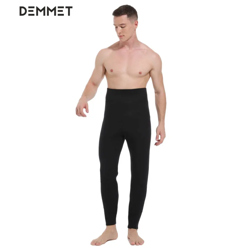 Combinaison à capuche à manches longues pour hommes, combinaison 3/4, corps fendu, isolation épaissie, anti-froid, maillot de bain d'hiver, ensemble 2 pièces, 7mm