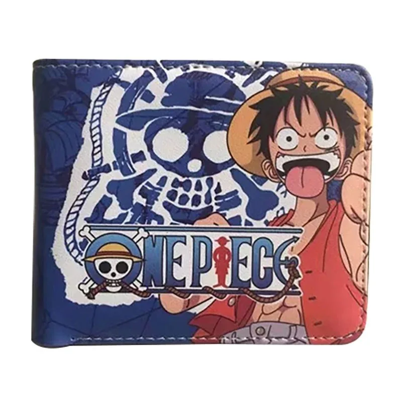 One Piece Wallet Luffy Coin Money Clips Roronoa Zoro Purse Cute Cartoon Figure Print Card Holders Piccolo Accessoeris Boys Gifts