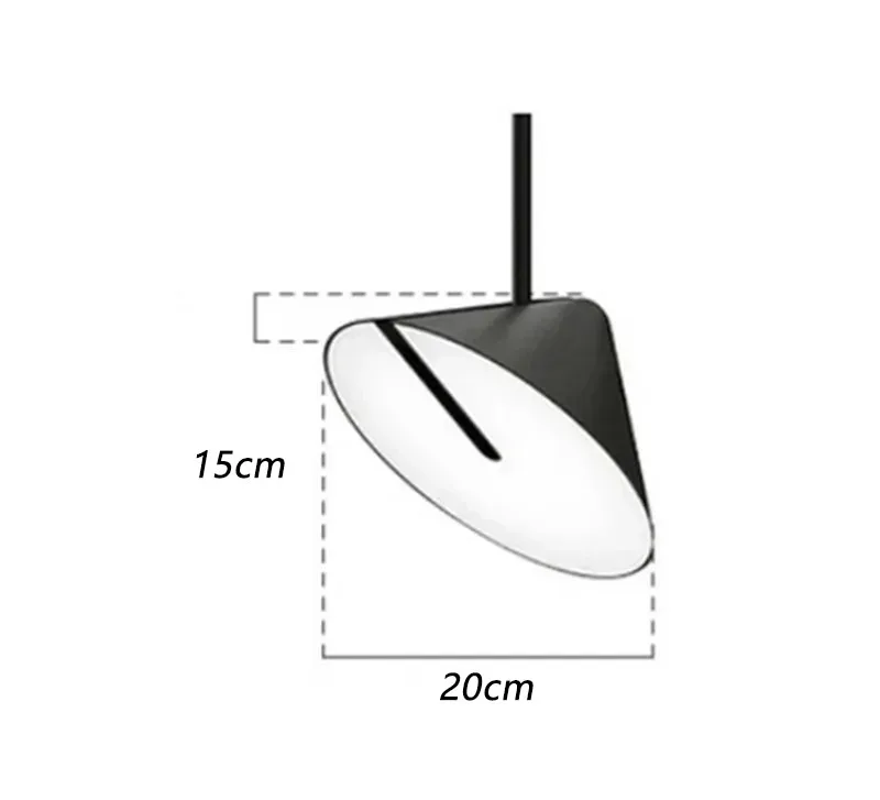Nordic Multi-angle Cone Pendant Light Simple LED Hanging Lamp  Modern Bedroom Living Room Dining Kitchen Decorative Lamps