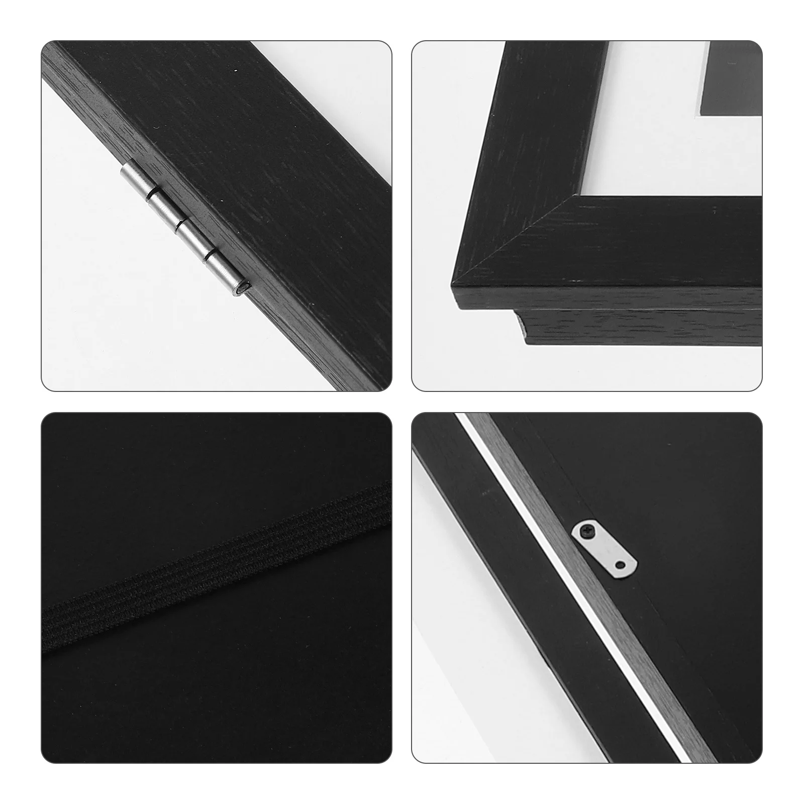 

Picture Frame Set Simple Style Wood Display Box for Artwork Photo Painting Storage Decorative Wall Home Office Shop Use