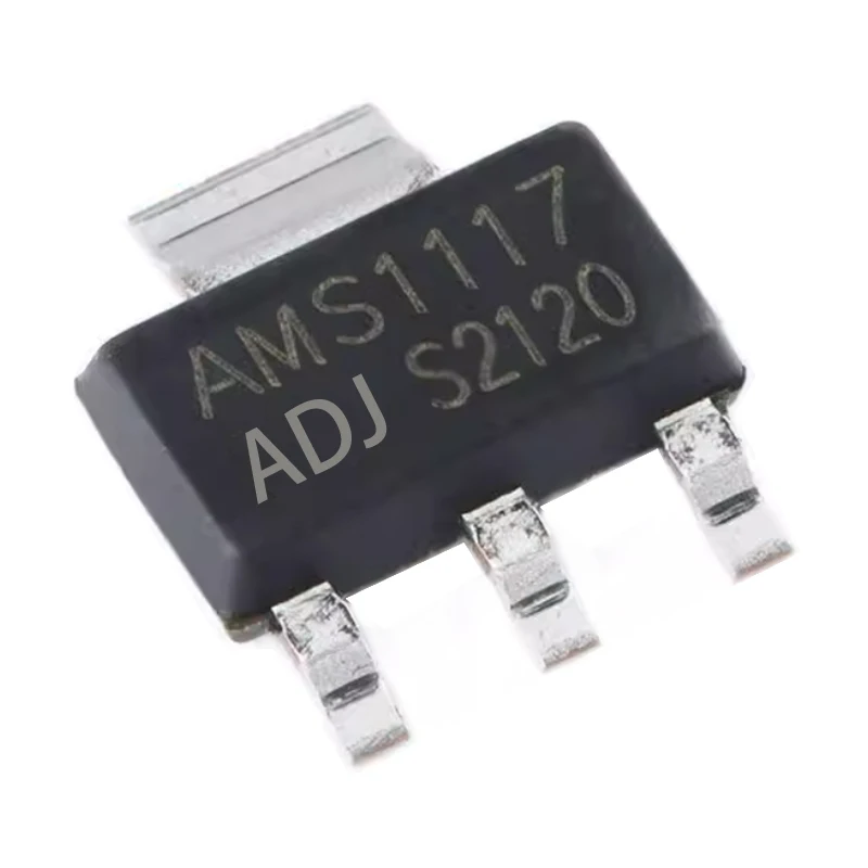 AMS1117-ADJ SOT-223 Инкапсуляция LDO triode AMS1117 SOT223 1A 12V Lowdropout регулятор напряжения