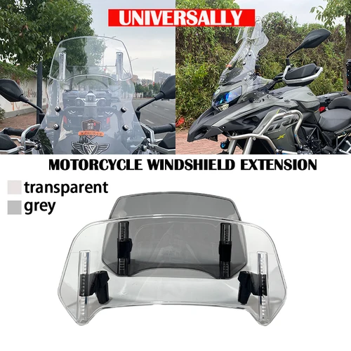 Para Honda NC750X NC750S NC700X X-ADV 750 Integra750 CTX700 NSS750 extensión de parabrisas de motocicleta Deflector de alerón ajustable