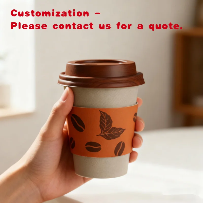 custom.Premium Custom Printing Double Wall Paper Coffee Cups with Lids,Food Grade Recyclable Takeaway Cold/Hot Drink Cup Packagi