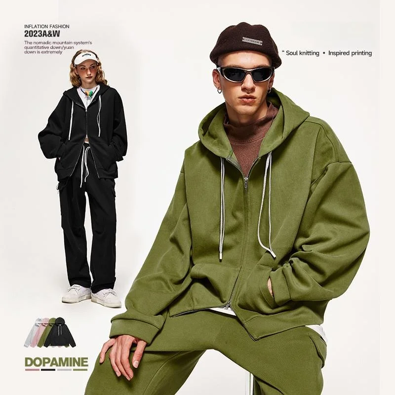 

Autumn Twilight Men's Knapsa Hat Coat 2024 Casual ex Thiened Warm Cotton Polyester Blend Sweatirt with Pure Color D...