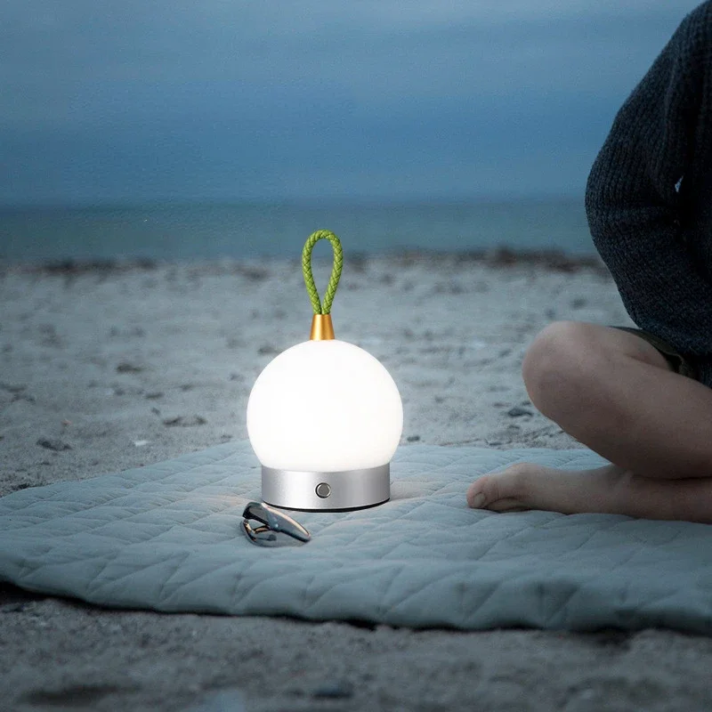 Tragbare LED Laterne hängen Zelt Lampe USB Touch-Schalter wiederauf ladbare Nachtlicht für Schlafzimmer Wohnzimmer Camping Licht