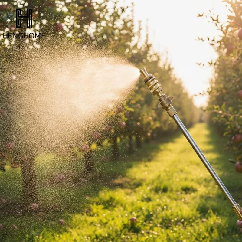 1PC Agriculture Brass Missile Nozzle Straight Jet +Mist Spray Adjustable Nozzle Electric Sprayer High Pressure Spraying