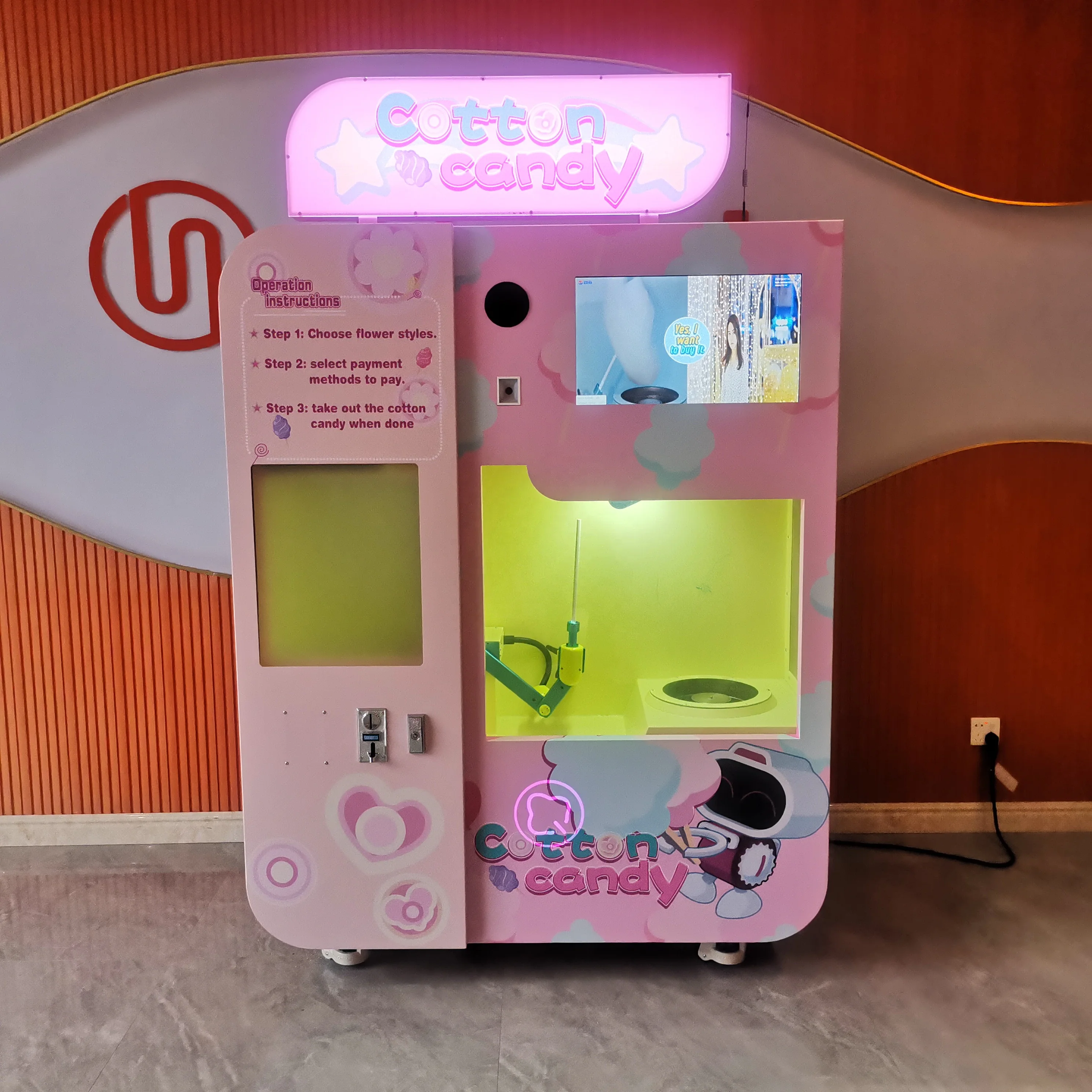 The new Desgin candy maker floss cotton is stable and easy to operate