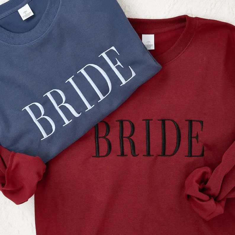 Personalized Gift For Bride Sweatshirt Engagement Gifts Unique Bridal Shower Gift Future Mrs Sweatshirt Personalized Embroidered