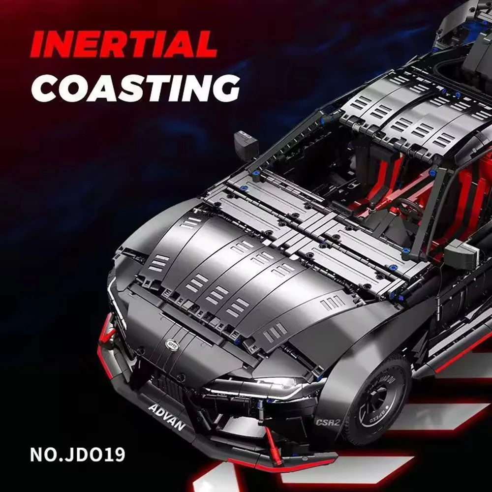 

4399PCS Technical 1:8 JDM Supra Sport Car Building Blocks High Tech Construction Bricks Vehicle Toys Gift For Children Kids