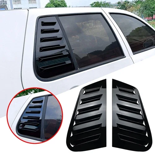 Rear Side Window Trim Spoiler Shutter Cover Louver Air Vents For VW Golf 4 5 6 7 MK4 MK5 MK6 MK7 MK7.5 MK8 Replacement Part