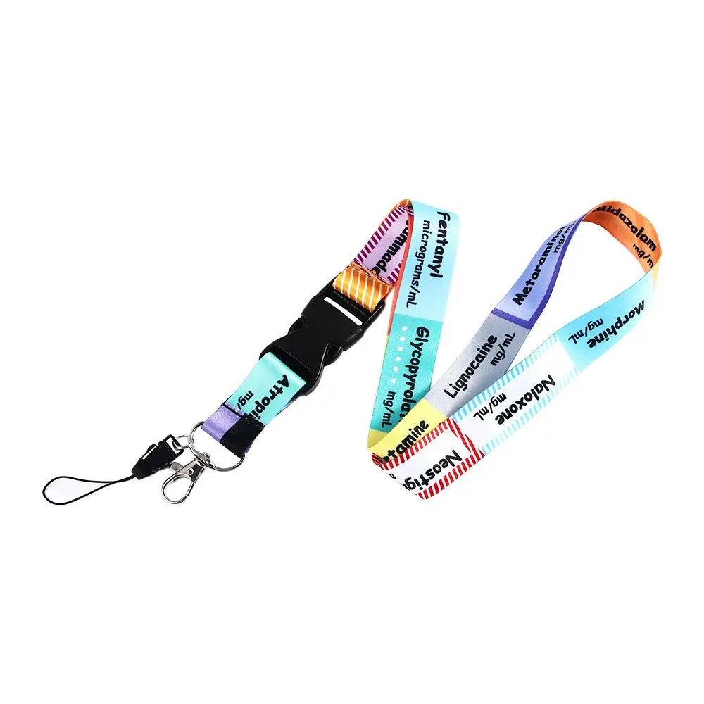 Loss Prevention Phone Accessories Camera Mobile Equation Pattern Name Tag Holder Hanging Strap ID Badge Holder Lanyard Strap