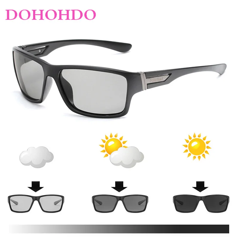 

Photochromic Sunglasses Men Polarized Glasses For Driving At Night Chameleon Sun Glasses Male Change Color Driver's UV Eyewear