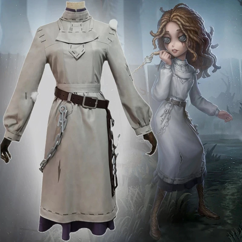 Costumes de cosplay du psychologue Ada Mesmer du jeu d'animation Identity V, uniformes d'Halloween, vêtements de travail, robe de fête