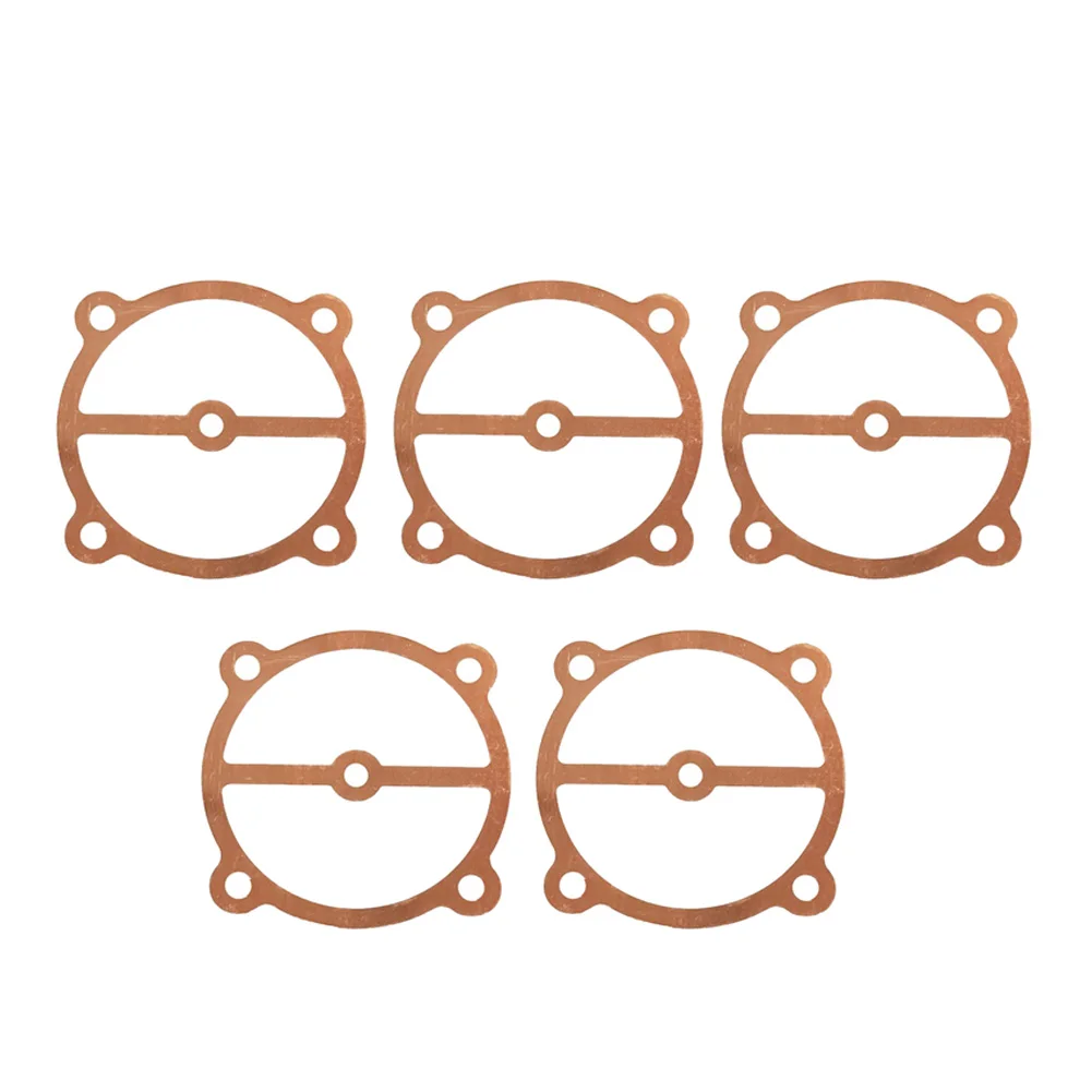5 Valve Plate Gaskets Washers Copper Pads Compatible with Various Air Compressor Cylinder Heads 65 Type and 65 Type 5 Holes