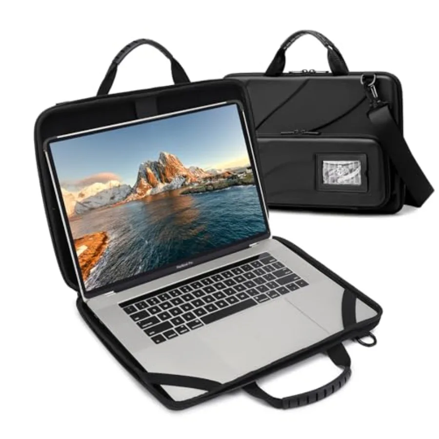 

Laptop Case Hard Shell Laptop Bag for Men Women with Shoulder Strap