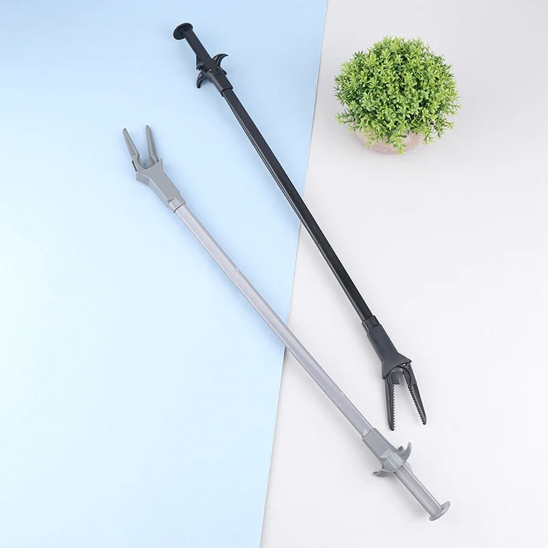 50cm Water Plant Planting Clip Long Handle Water Grass Tweezer Plastic Tong Feeding Fish Tank Cleaning Tool